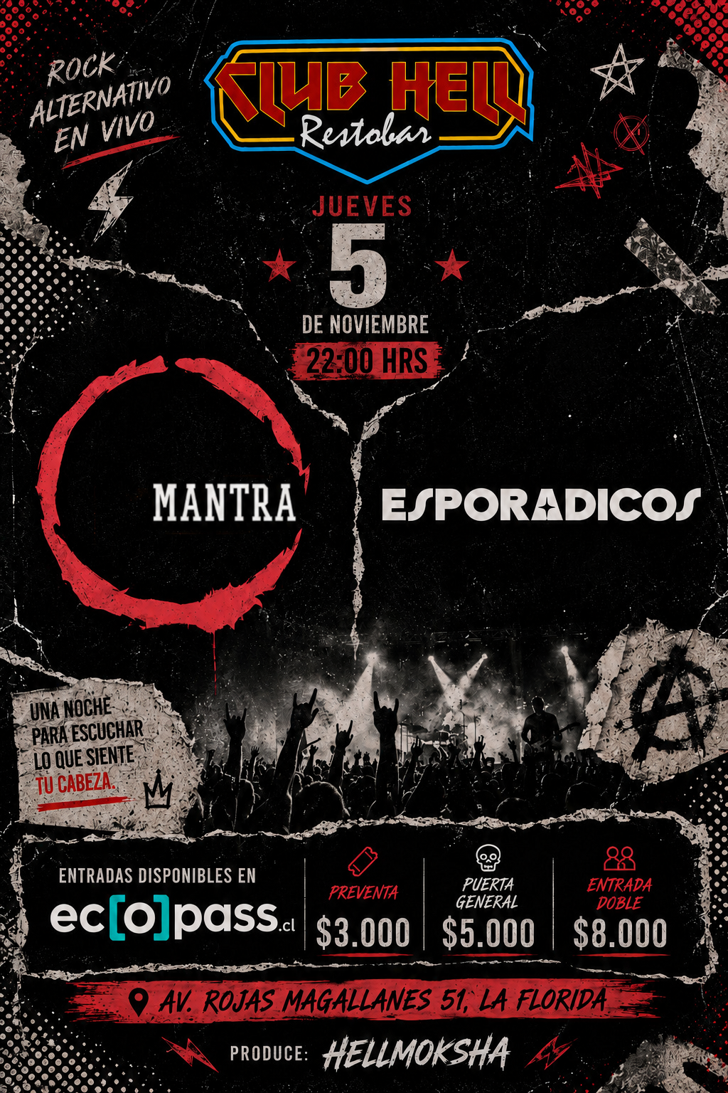 Afiche CLub Hell